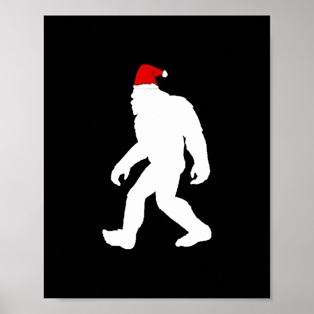 Bgfoot yeti sasquatch ful christmas sweater poster (Framsidan)
