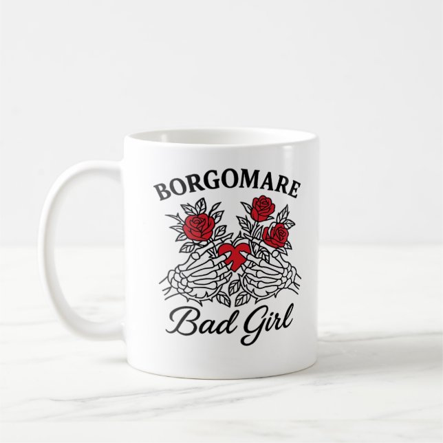 Bgm Bad Girl II Classic - Skeleton Heart Händer Kaffemugg (Vänster)