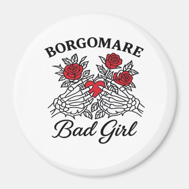 Bgm Bad Girl II Classic - Skeleton Heart Händer Magnet (Framsidan)