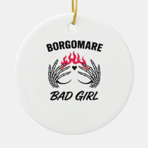 Bgm Bad Girl II - Skeleton Heart Händer Julgransprydnad Keramik