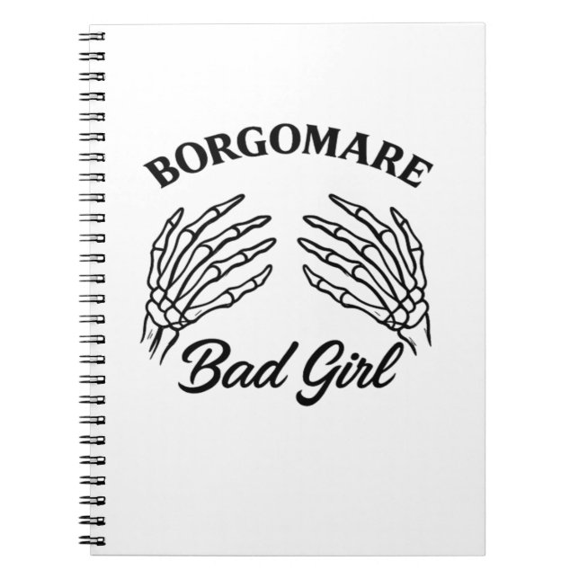 Bgm Bad Girl - Skeleton Heart Händer Anteckningsbok (Framsidan)