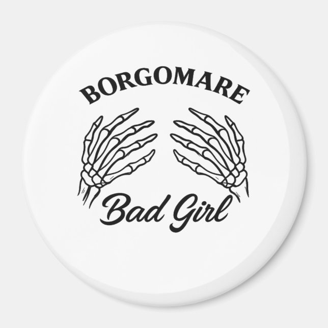 Bgm Bad Girl - Skeleton Heart Händer Magnet (Framsidan)