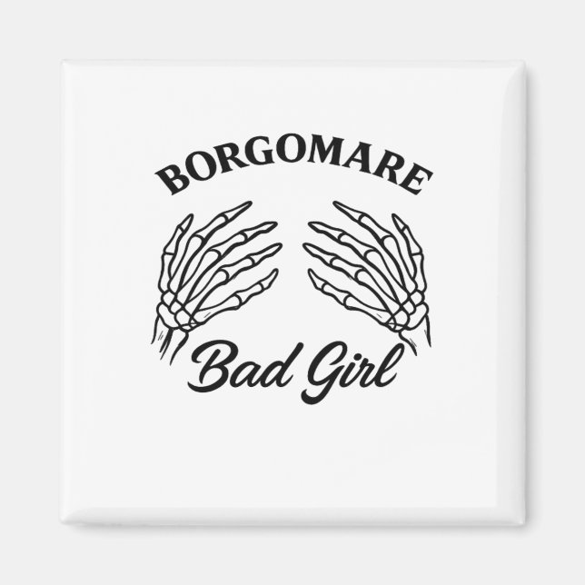 Bgm Bad Girl - Skeleton Heart Händer Magnet (Framsidan)