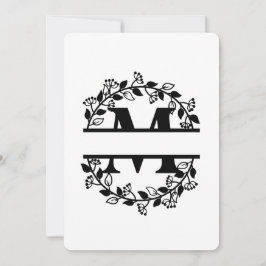 BGSM BRAND NEW PERSONALISED M LETTER INBJUDNINGAR