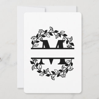 BGSM BRAND NEW PERSONALISED M LETTER INBJUDNINGAR
