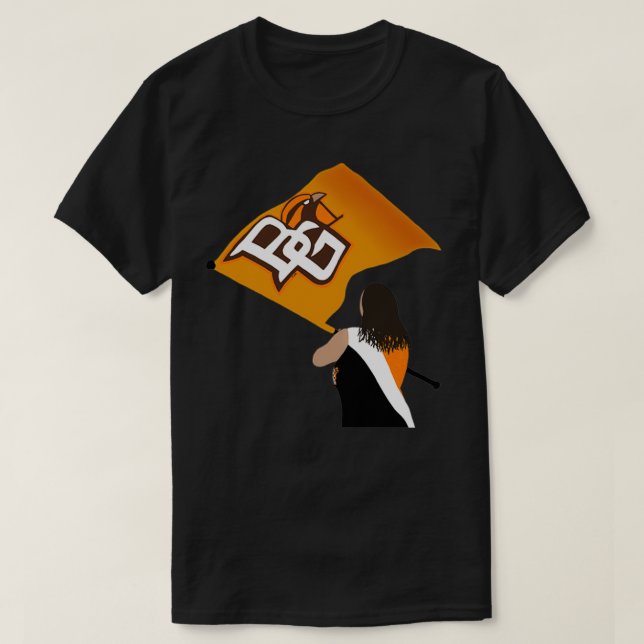 BGSU Falcon Marching Band Färg Guard T Shirt (Design framsida)
