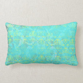 BGTPD TROPICAL DAMASK PATTERN LIGHT BLUE GULT GR LUMBARKUDDE