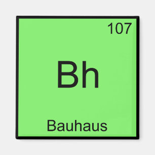 Bh - Bauhaus Rolig Kemielement Symbol T-shirt Magnet