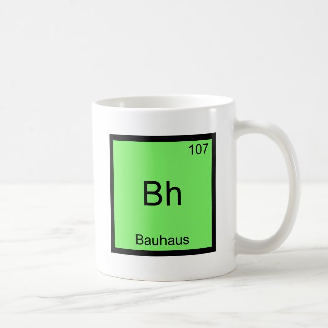Bh - För kemiinslag för Bauhaus rolig utslagsplats Kaffemugg (Höger)