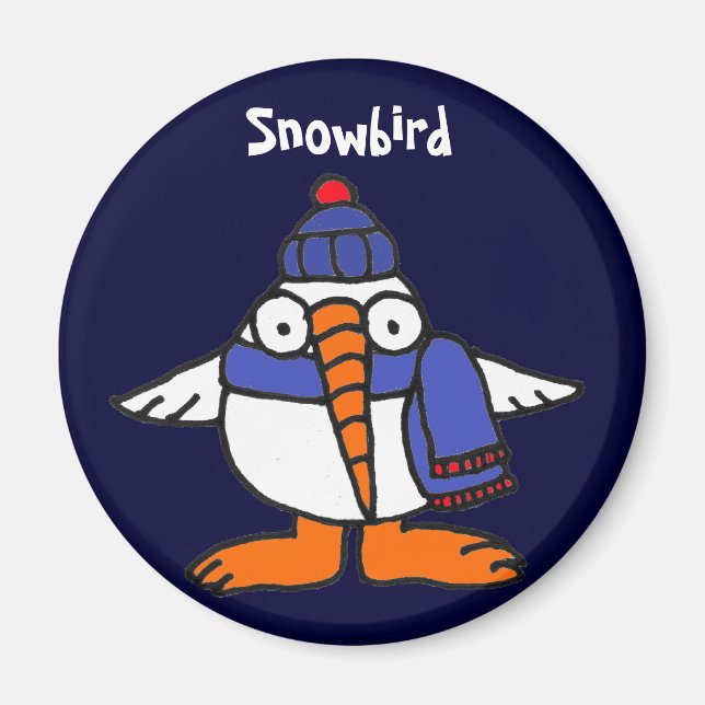 BH-Funny Snowbird Magnet (Framsidan)