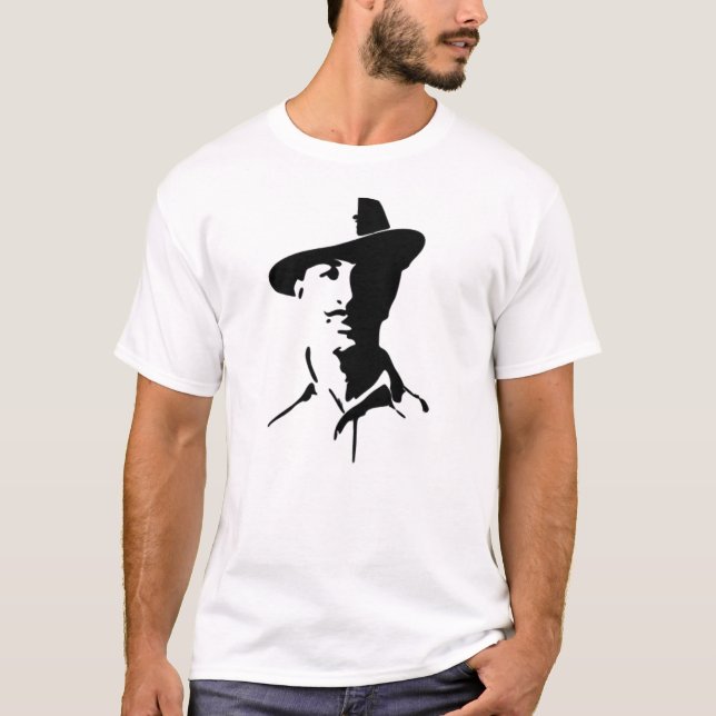 Bhagat Singh indisk frihetskämpe T-shirt (Framsida)