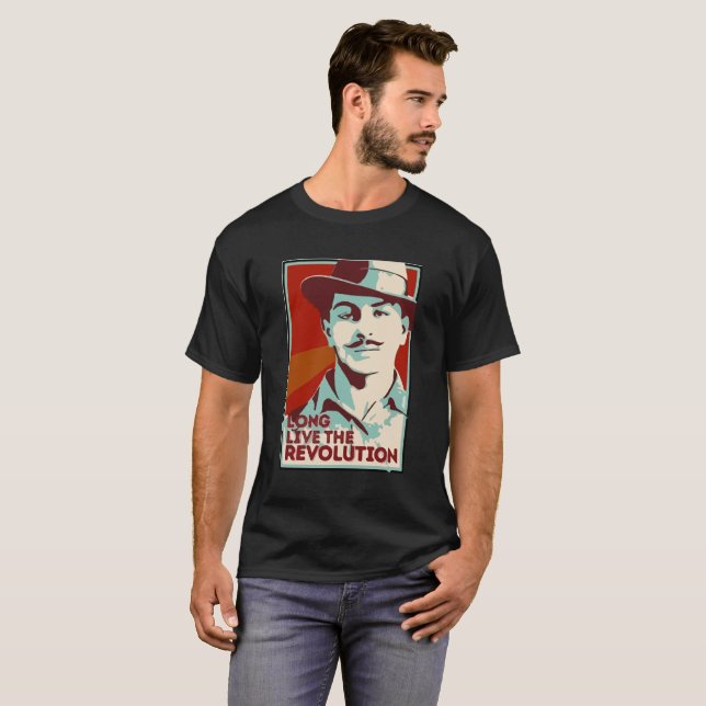 Bhagat Singh Revolution T Shirt (Hel framsida)