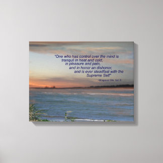 Bhagavad Gita Control over Mind Canvastryck