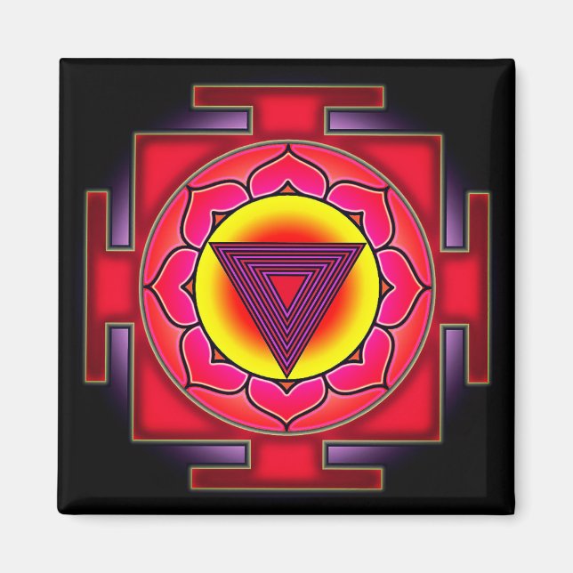 Bhairavi Yantra Magnet (Framsidan)