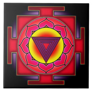 Bhairavi Yantra-symbol Kakelplatta