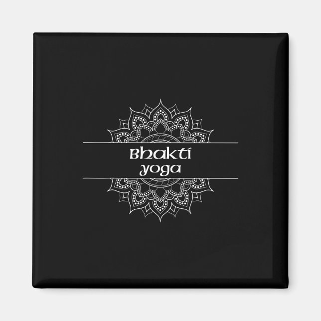 Bhakti Yoga Typ Mandala Grafik  Magnet (Framsidan)