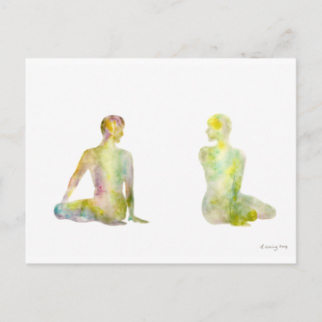 Bharadvajas twist-postkort vykort (Framsida)