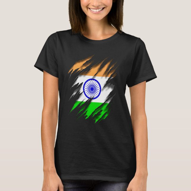 Bharat Ganarajya India T Shirt (Framsida)