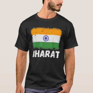 Bharat Independence 15 augusti Indiens Flagga Patr T Shirt