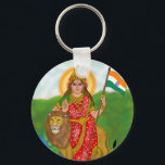 Bharat Mata Keychain Nyckelring<br><div class="desc">Celebrate devotion and patriotism with this Bharat Mata keychain featuring inspiring artwork of the revered Mother India. Symbolizing strength, unity, and national pride, Bharat Mata represents the spirit and culture of India. This keychain is perfect for everyday use on keys, bags, or accessories while expressing love for the nation and...</div>