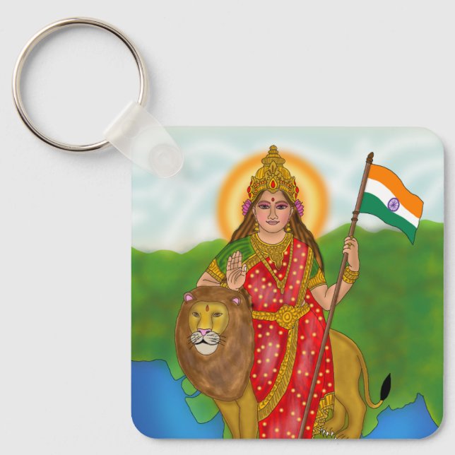 Bharat Mata Nyckelring (Framsida)