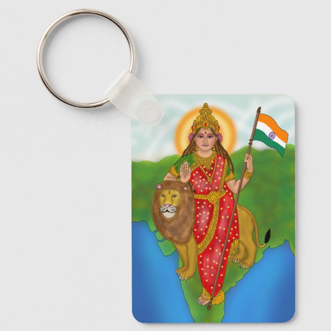 Bharat Mata Nyckelring (Framsida)
