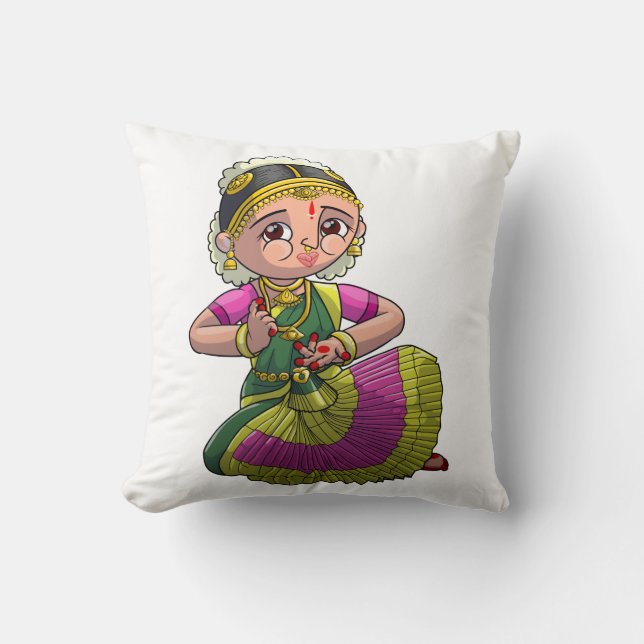 Bharatanatyam Dancer Kudde (Framsida)