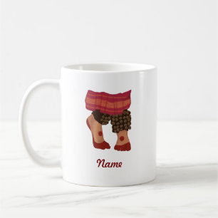 Bharatanatyam dansare Fötter Design personlig Kaffemugg