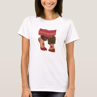 Bharatanatyam dansare Fötter Design personlig T Shirt