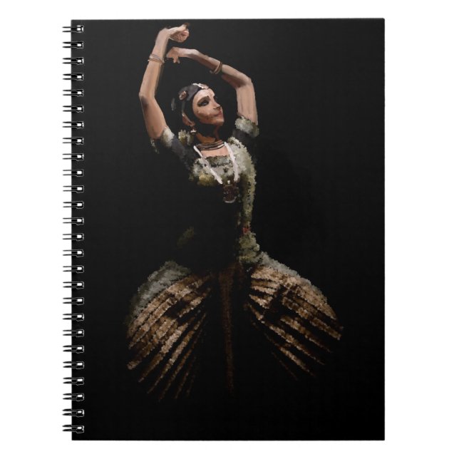 bharatanatyam poserar -158 anteckningsbok (Framsidan)