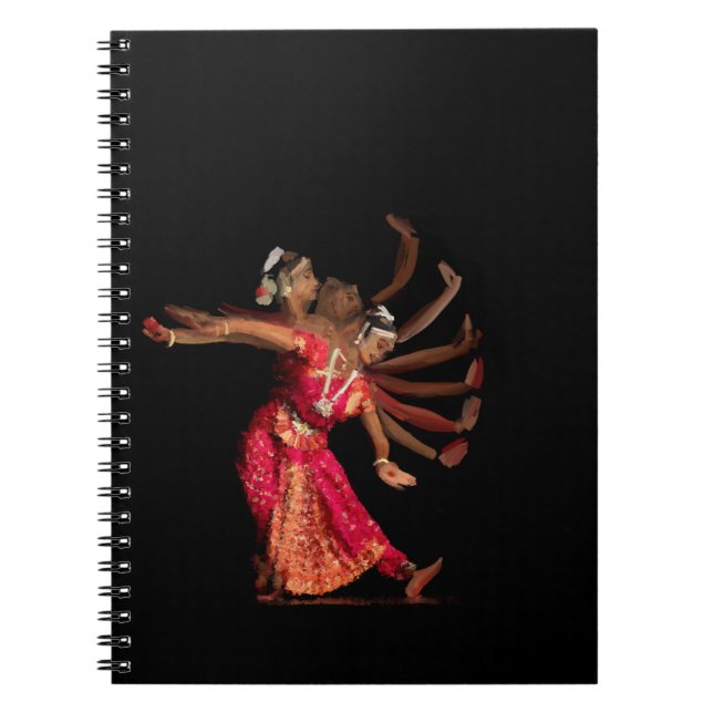 Bharatanatyam räcker rörelse - 121 anteckningsbok (Framsidan)