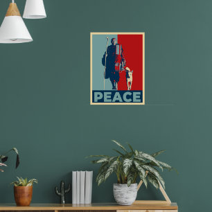 Bhikkhu Pannakara och Peace Dog Aloka Poster