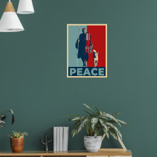 Bhikkhu Pannakara och Peace Dog Aloka Poster