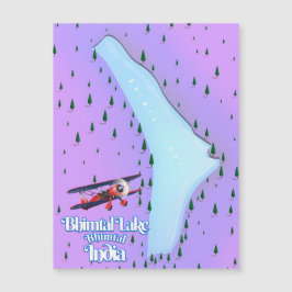 Bhimtal Sjö Bhimtal India-reseaffisch.