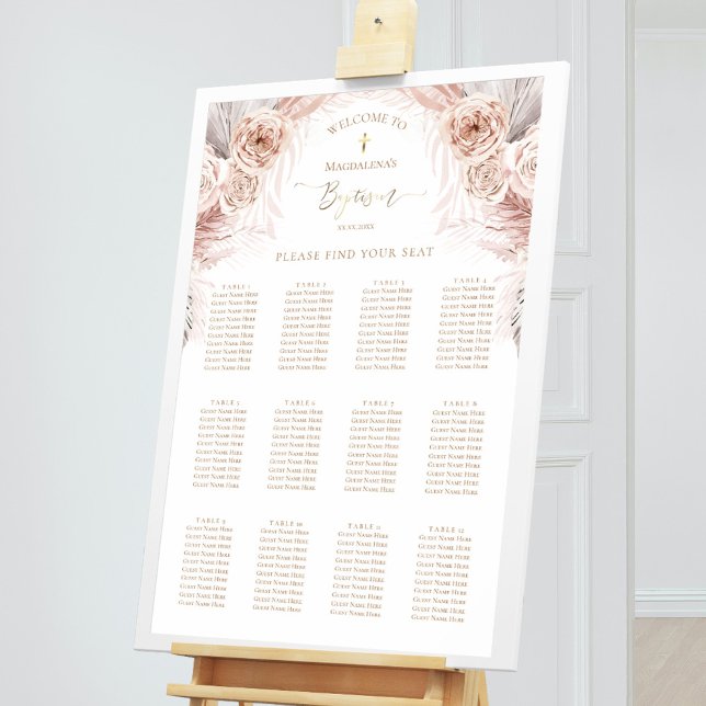 Bho-blommor Baptismens sittande diagram Poster (Skapare uppladdad)