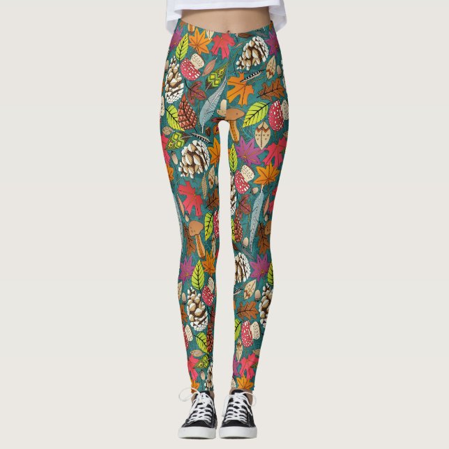 Bho höstbalkar leggings (Framsida)