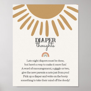 Bho Sunshine Diaper, babydusch Poster