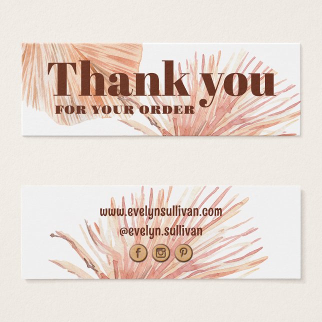 Bho tropical mini paket infogas litet visitkort (Framsida & baksida)