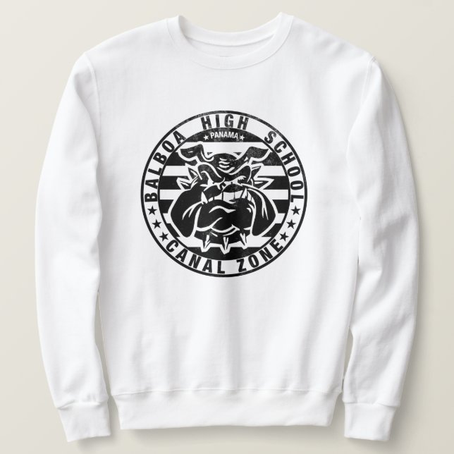 BHS-bullar (västerut - svart) Lång Ärmad Tröja (Design framsida)