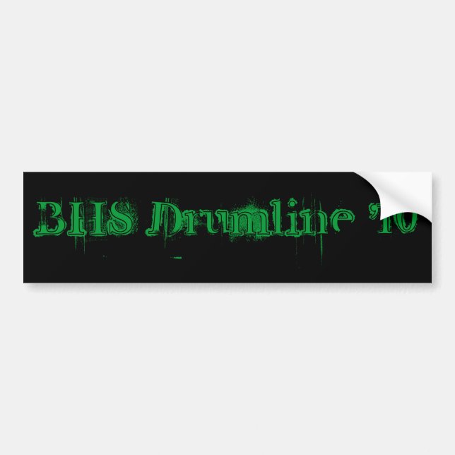 BHS Drumline '10 Bildekal (Framsidan)