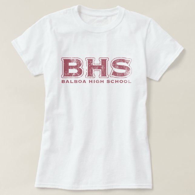 BHS (rosa) T Shirt (Design framsida)