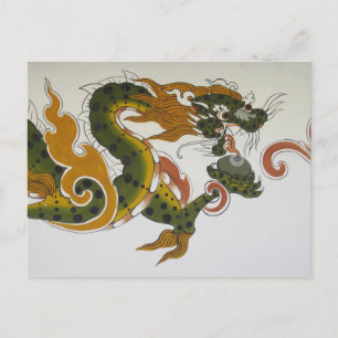 bhutan draon vykort