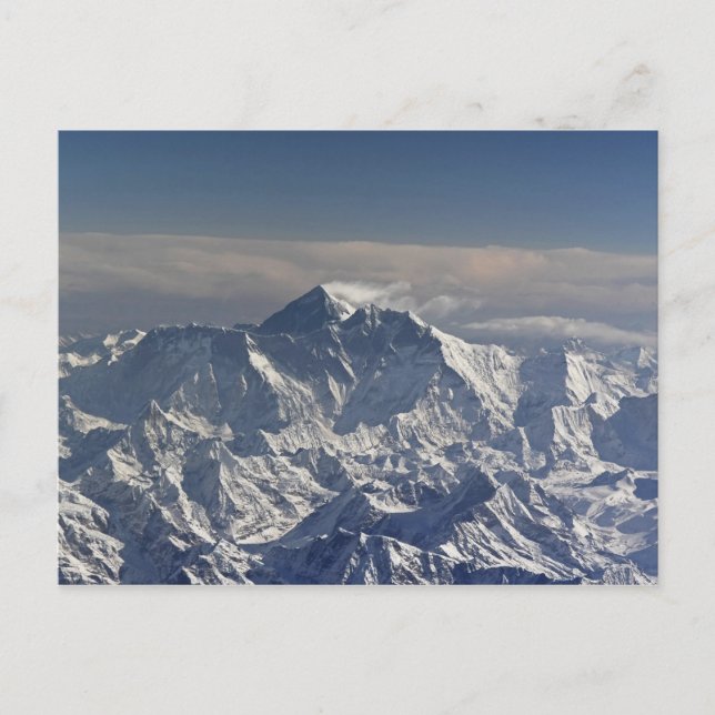BHUTAN. Evig snö på Mount Everest, Vykort (Framsida)
