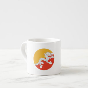 Bhutan Flagga Espressomugg