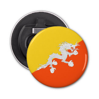 Bhutan flagga flasköppnare