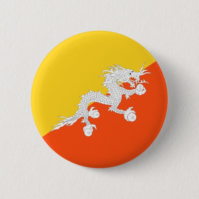 Bhutan flagga knapp (Framsida)