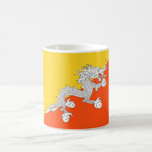 Bhutan flagga Mugg