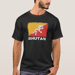 Bhutan Flagga Support Bhutanese People Women Manar T Shirt