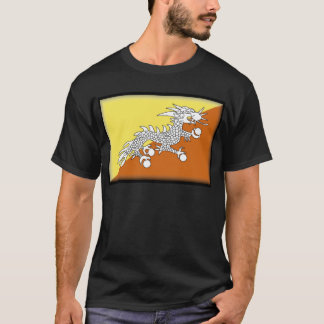 Bhutan flagga t shirt