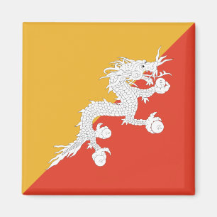 Bhutan flaggamagnet magnet